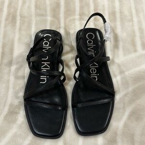Calvin Klein Millia Black Sandals women’s size 7